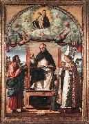 CARPACCIO, Vittore St Thomas in Glory between St Mark and St Louis of Toulouse dfg oil painting artist